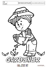 ingilizce boyama sayfaları